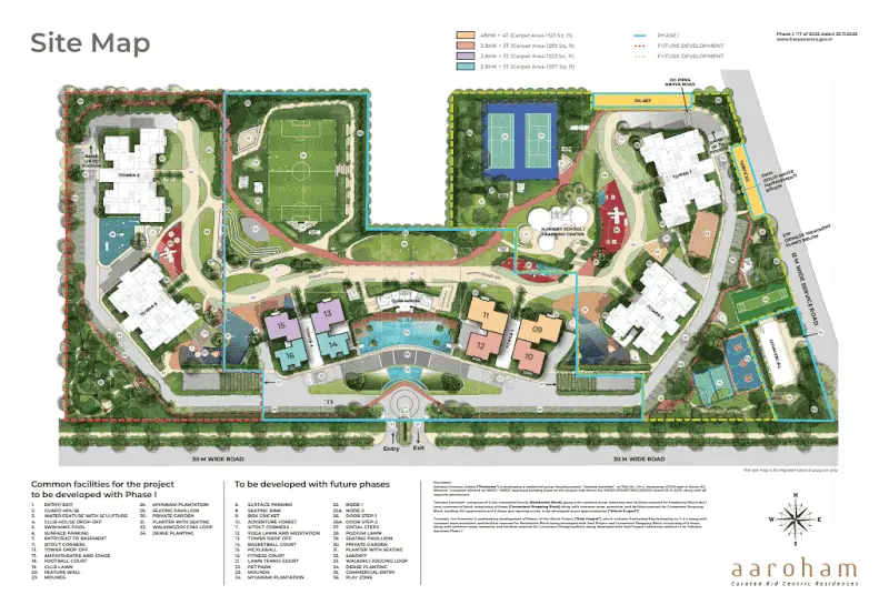 ashiana-aaroham-site-map